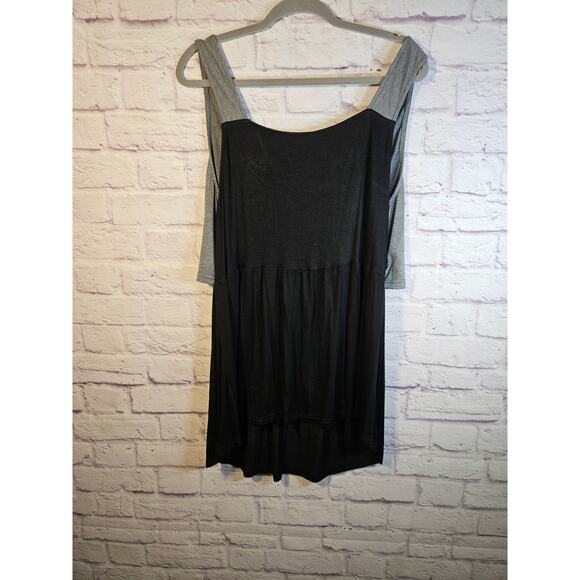 RoseGal Women's Tank Black Gray Center Loop Size 3X New with tags - Picture 7 of 10